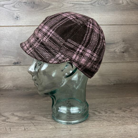 Gentle Fawn Brand Brooklyn Hat Women's One Size Brown Plaid Cap Y2K Bucket Hat - Picture 5 of 8